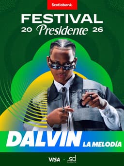 Dalvin La Melodía se suma al Festival Presidente 2026 junto a Don Omar y Beele