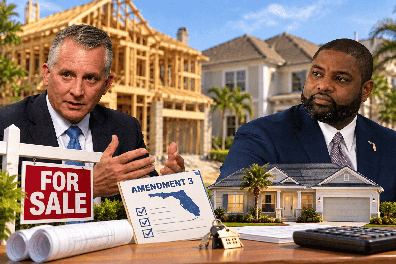 Vivienda: Donalds y Jolly proponen caminos opuestos para abaratar la casa propia en Florida